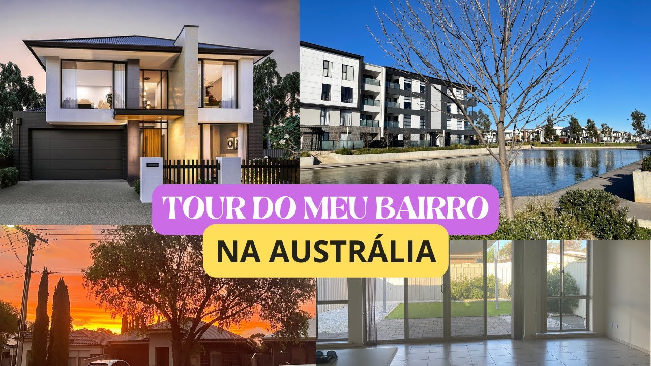 2 típicos bairros da cidade de Adelaide-Austrália - Quanto custa por semana ?