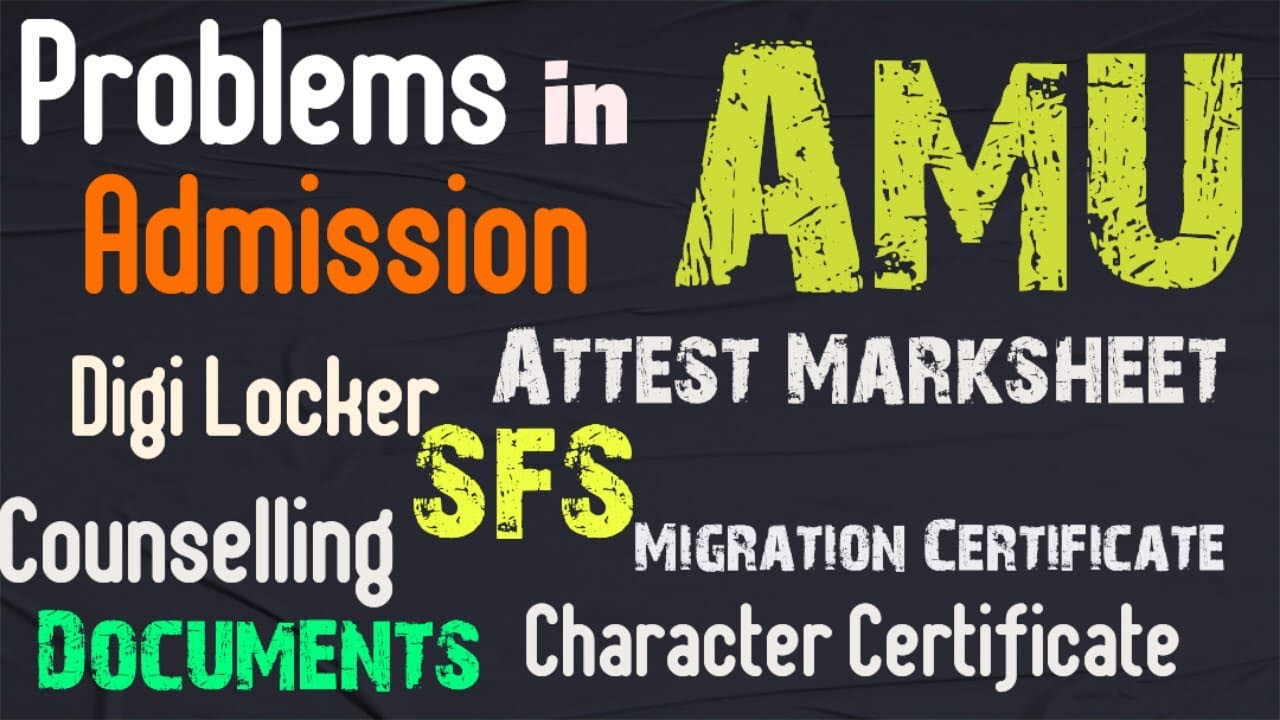 AMU Admission Process || Counselling Process for Aligarh Muslim University || Self Finance and Brnch