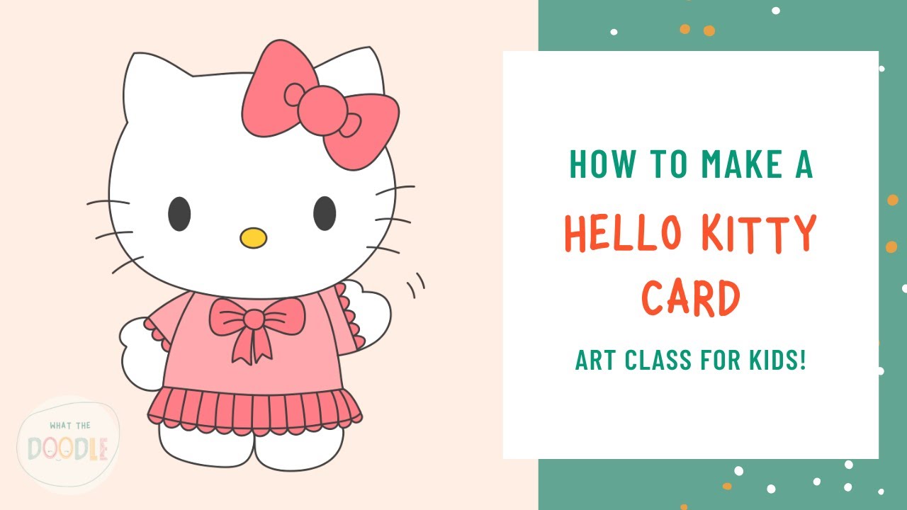 How to Draw a Hello Kitty Card | Make a Hello Kitty Card | What the Doodle