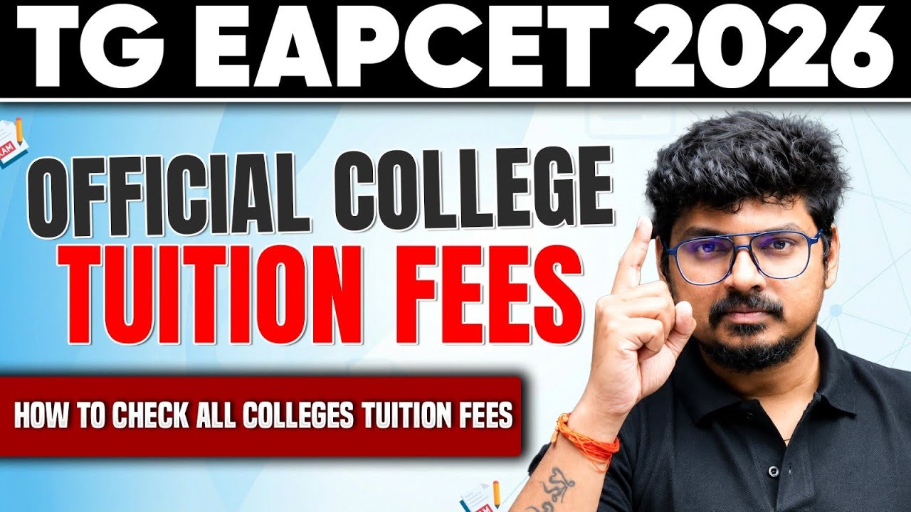 TG EAPCET 2026 College Tuition Fees 🔥 Before Web Options Must Watch