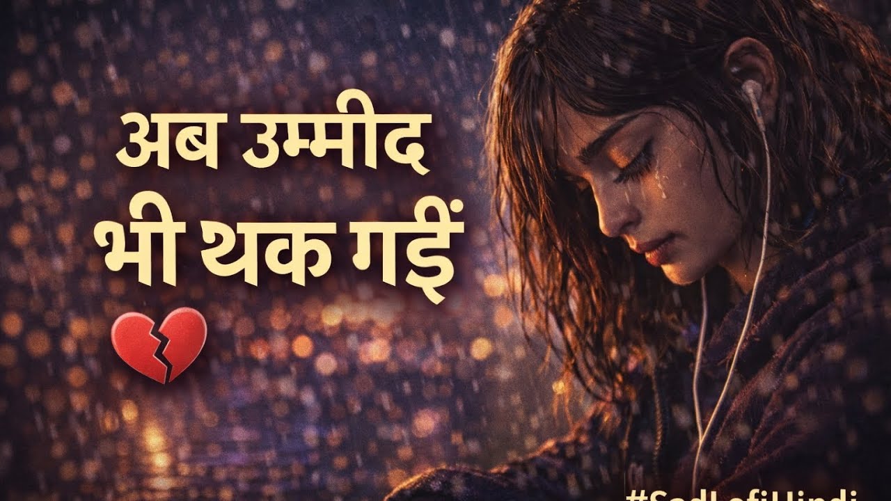 अब उम्मीद भी थक गई | Hindi sad song #EmotionalSong#SadLofi#HeartTouching#BrokenInside#PainInWords