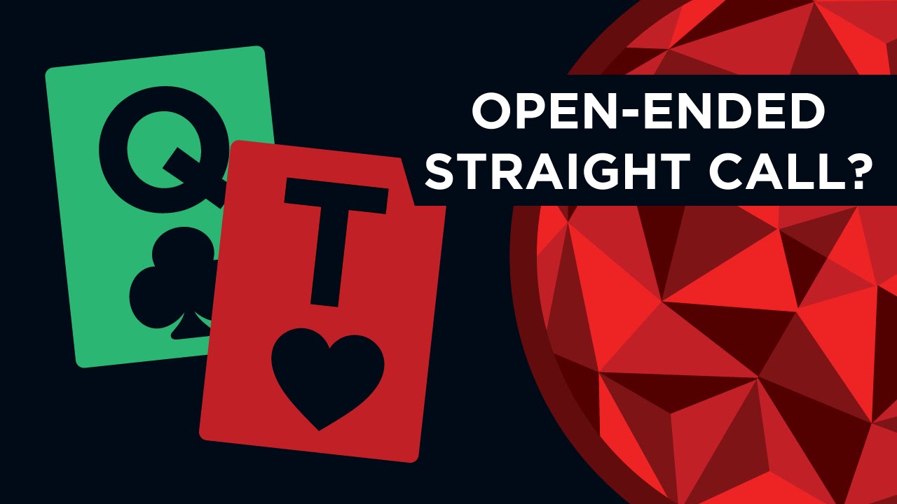 Call with an Open Ended Straight Draw? | Red Chip Poker