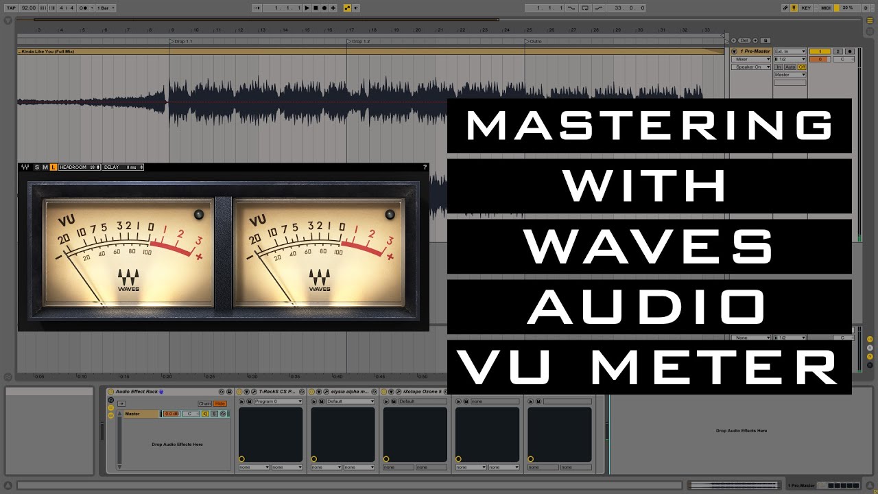 Mastering with Waves VU Meter (Tutorial)