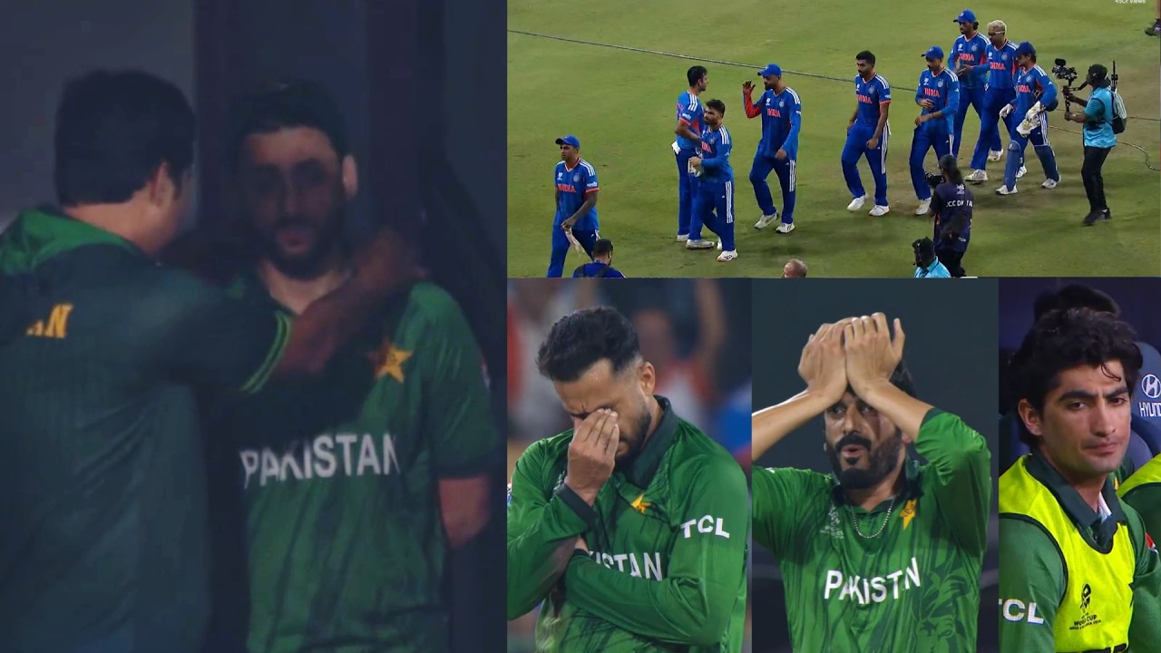 Salman Agha, Usman Tariq, Nawaz all Pakistani players crying after loosing against India in T20 WC