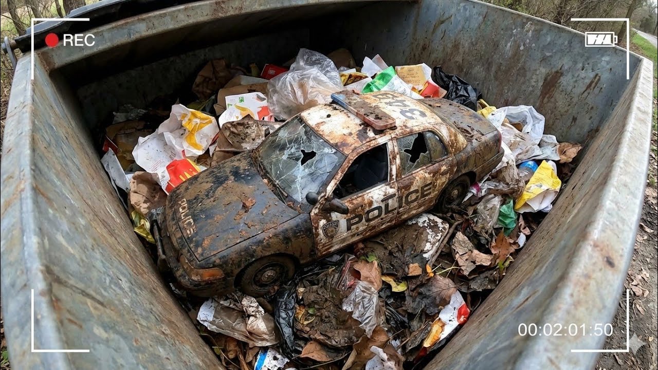 From Trash to Treasure | ASMR American Police Toy Car Restoration (POV GoPro, No Talking)