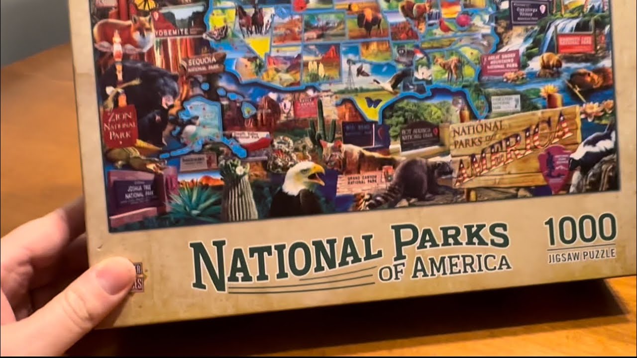 Putting Together an 1000 Piece National Parks Puzzle-Remembering Our Visits