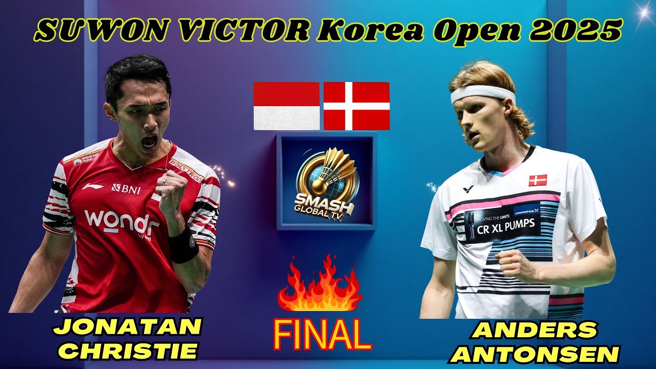 🔥 Jonatan Christie vs Anders Antonsen | FINAL | Suwon Victor Korea Open 2025