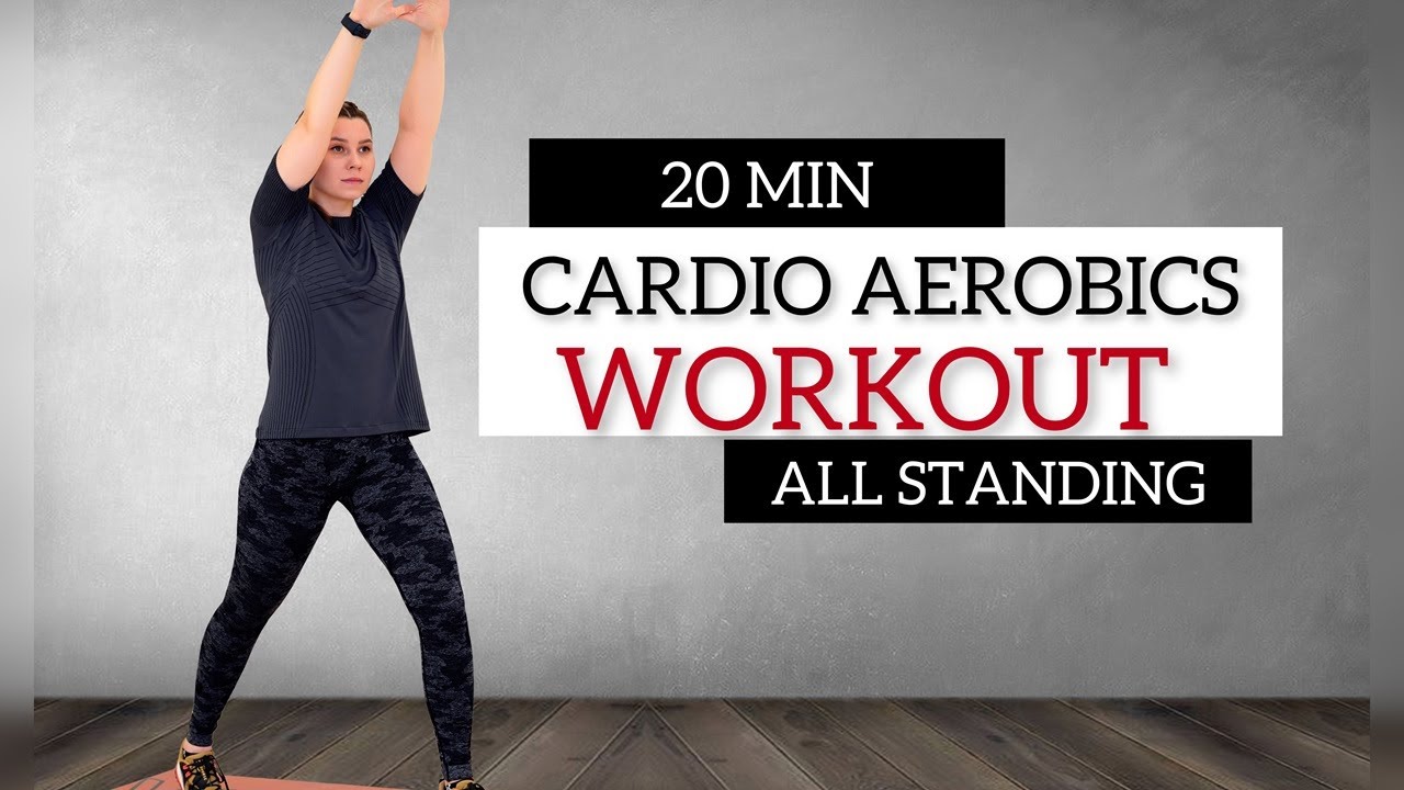 20 min CARDIO AEROBICS WORKOUT /  All Standing / Low impact / Step to the Beat / Home workout