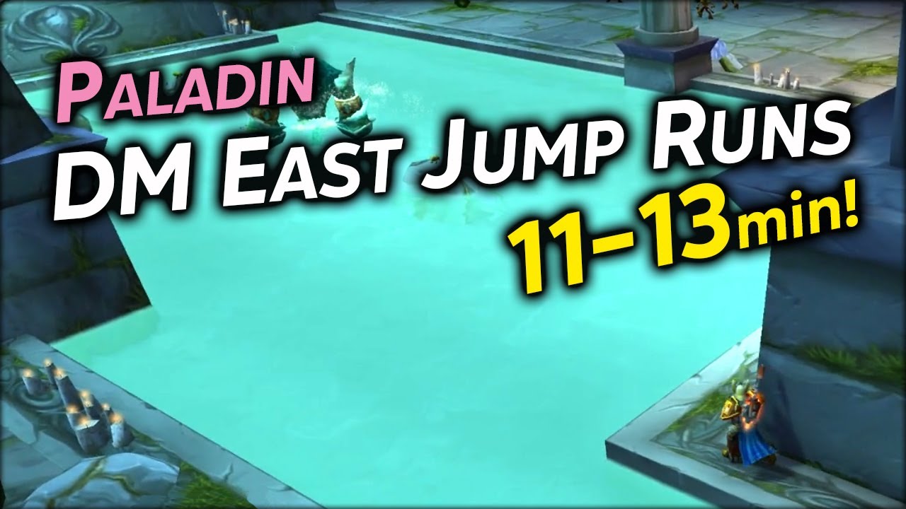Paladin DM East Jump Run 11 to 13 min SOLO - 100+ gold per hour - WoW Classic