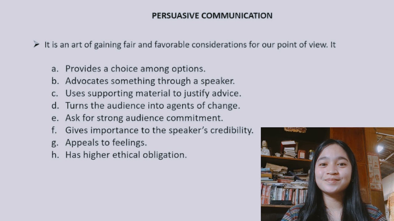 PERSUASIVE COMMUNICATION
