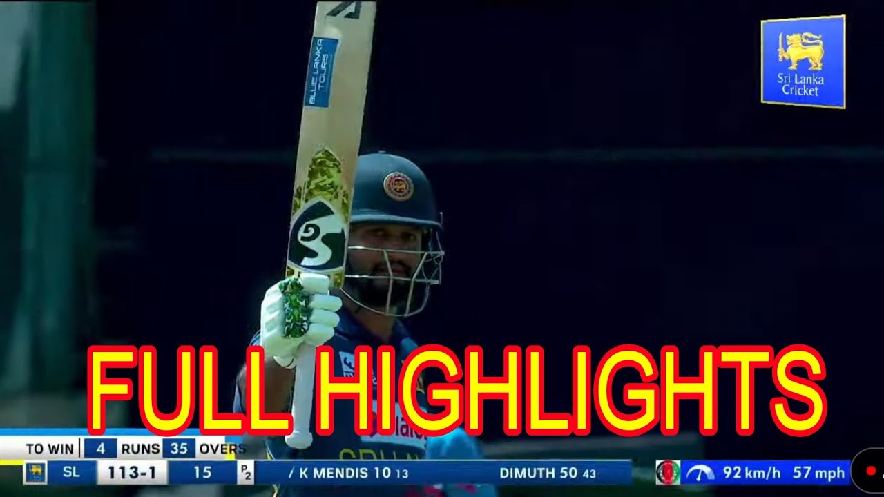 Sri lanka vs Afghanistan 3rd ODI Full Highlights | Sl vs Afg 2023
