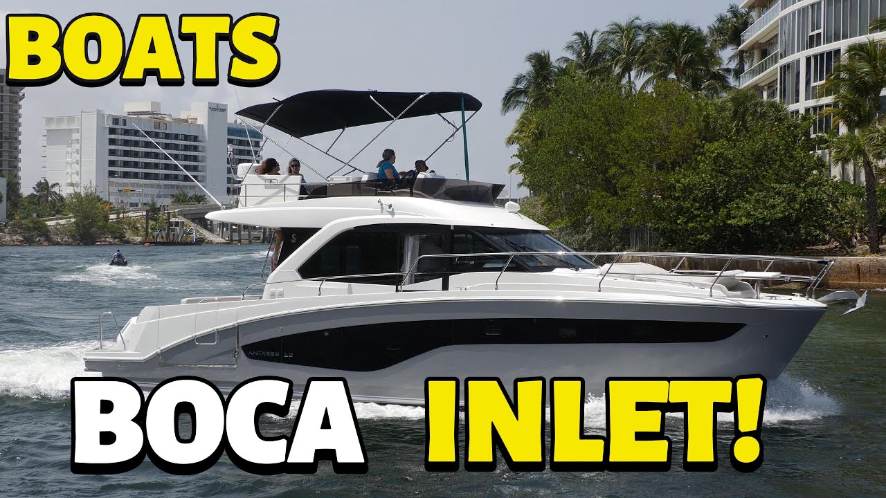 Boats Entering & Exiting Boca Inlet | Rough Waters & Big Action! 🚤🌊