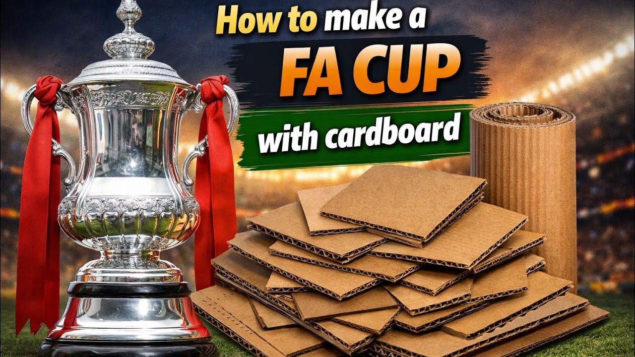 how to make FA CUP trophy 2025 at home ⚽🏆⚽