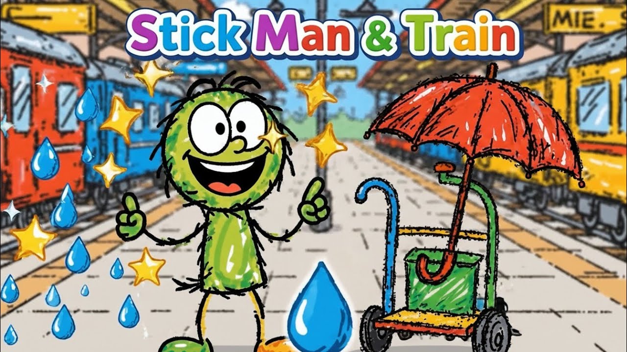 ABC with Stick Man, Train Journey & Phonics for Toddlers