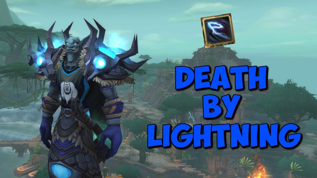 BIG Lightning Bolts!! - Zandalari Elemental Shaman - WoW PvP Battlegrounds 8.1.5