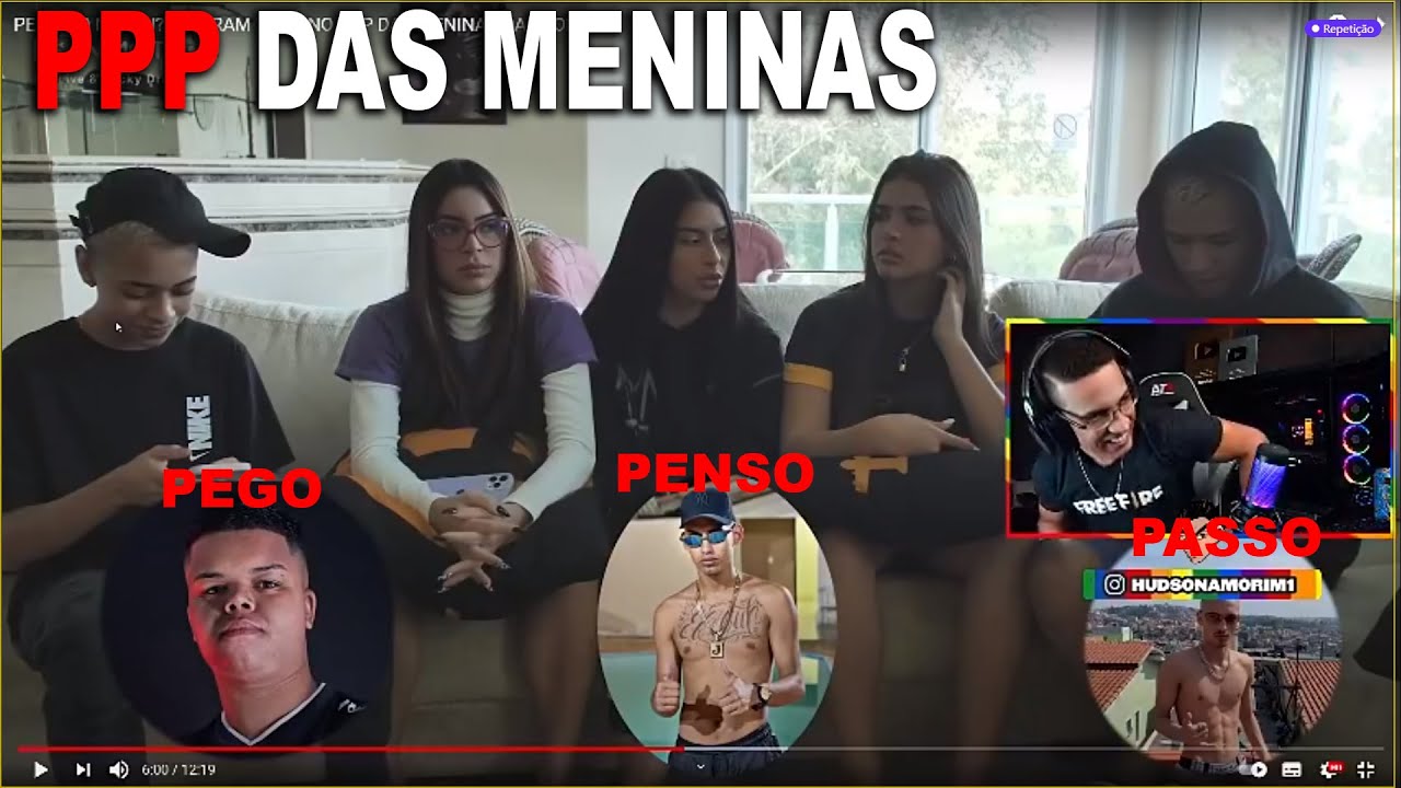 HUDSON AMORIM REAGINDO: PEGOU O NOBRU? FALARAM TUDO NO PPP DAS MENINAS DA TROPA!