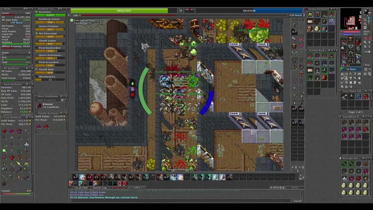206 EK GLOOTH TOWER ORAMOND TIBIA 2.1kk RAW PROFIT