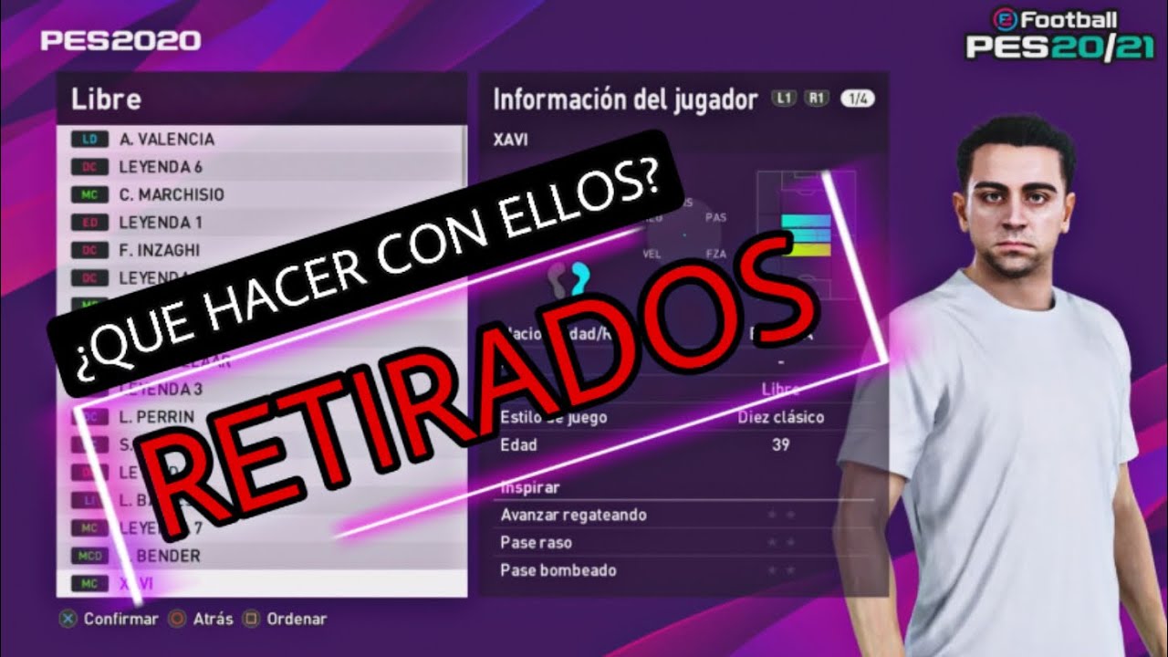&iquest;QU&Eacute; HACER CON LOS JUGADORES RETIRADOS EN PES? As&iacute; lo tengo organizado |iamRubenMG|