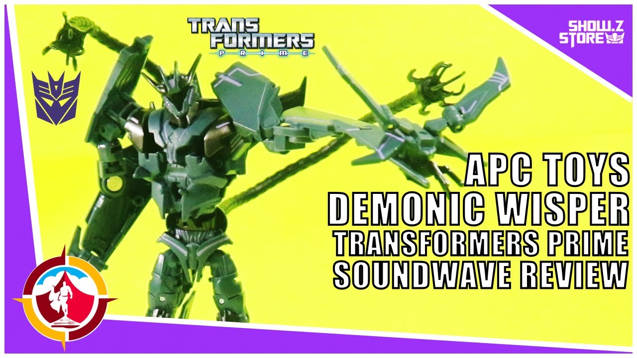 APC Toys Demonic Wisper Transformers Prime SOUNDWAVE Review #transformersprime #transformers