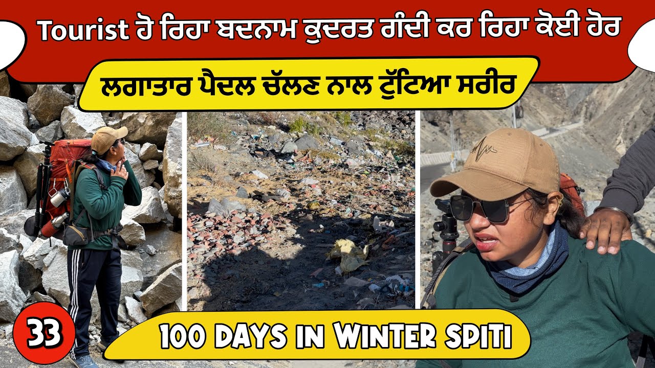 100 Days In Winter Spiti #100dayschallenge #trekking #winterspiti #travel #recongpeo #kingandqueen