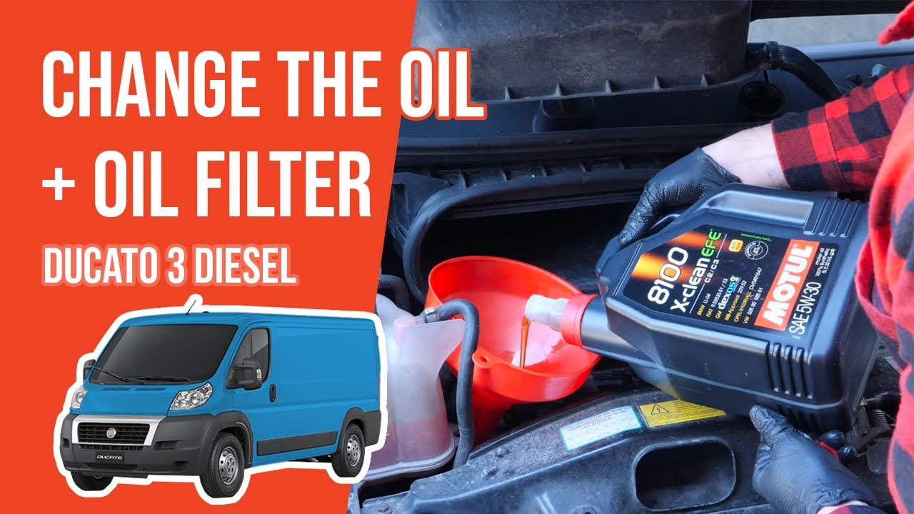 Change the oil and the oil filter Ducato mk3  3.0 Multijet 🛢