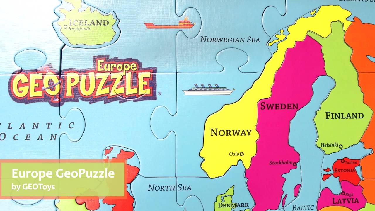 Europe GeoPuzzle by GEOToys GEO101