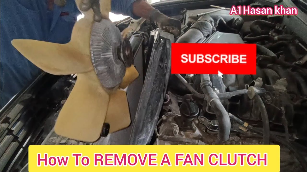 How To REMOVE A FAN CLUTCH Lexus LX 570/470