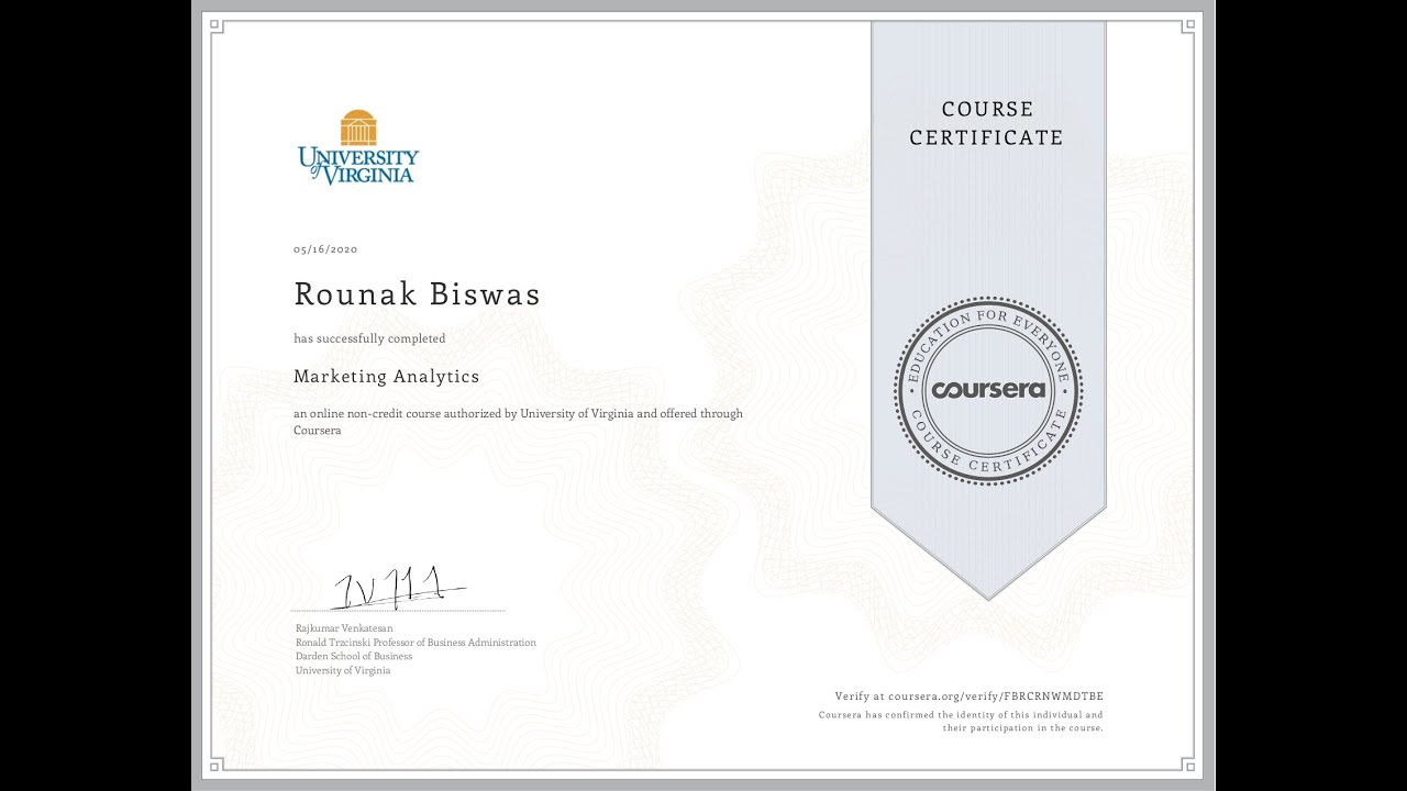 Coursera | Marketing Analytics All Quizzes & Assignments Answers and Solutions