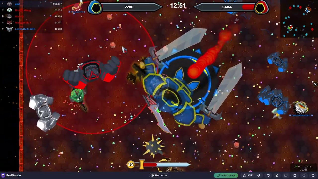 EvoWars io (pro to noob)(GOD)