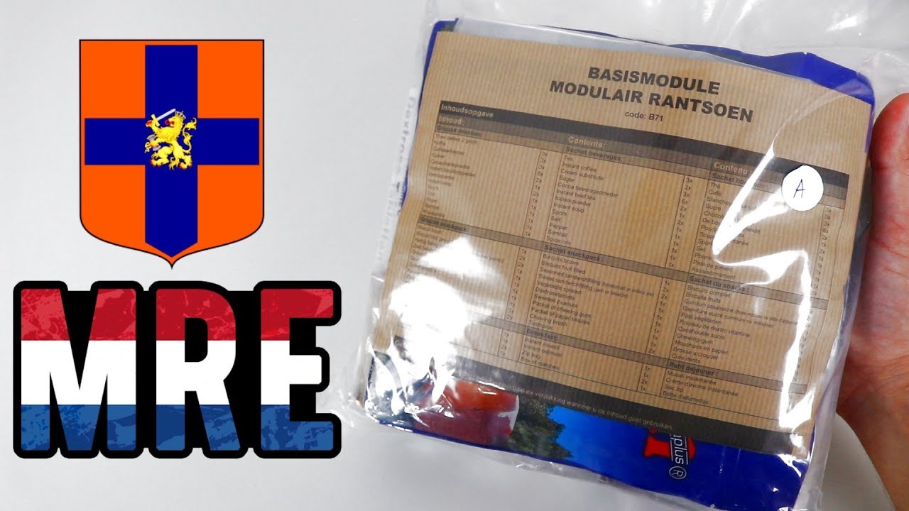 PROVEI A COMIDA DO EXÉRCITO DA HOLANDA !! VEIO MUITA COISA DIFERENTE!