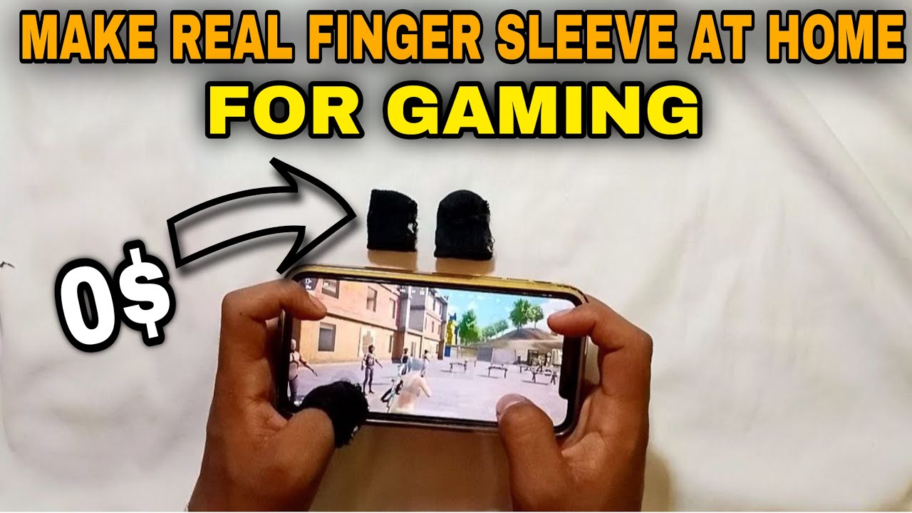 How To Make Real Finger Sleeves For Gaming I Finger Sleeves At Home | Sintayehu Gaming |