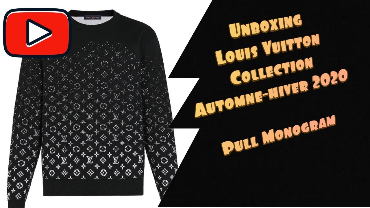 Unboxing à 890€ Louis Vuitton PULL À COL ROND MONOGRAM GRADIENT ASMR