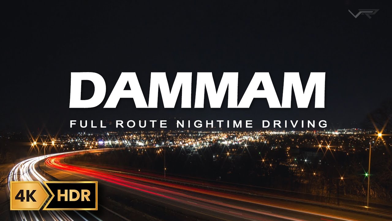 A Scenic Night Drive from Dammam to Khobar | 4K | Virtual Route TV