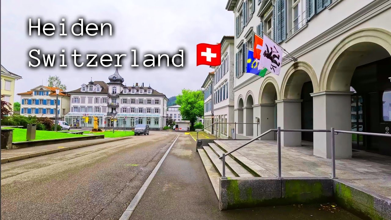 Heiden the pearl of Appenzell landscape in Switzerland [4K]🇨🇭