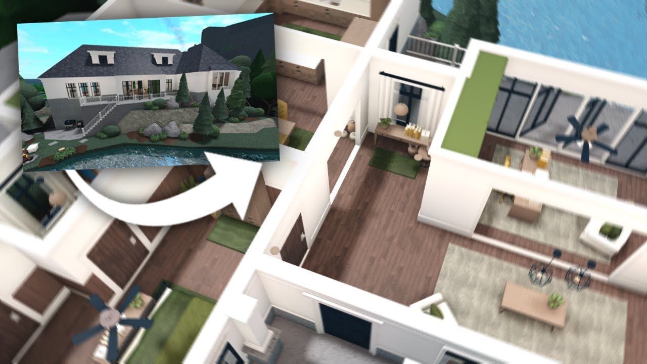 Decorating the Luxurious Lakeside House in Bloxburg