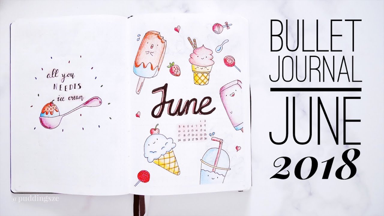 Plan With Me - June 2018 Bullet Journal Setup