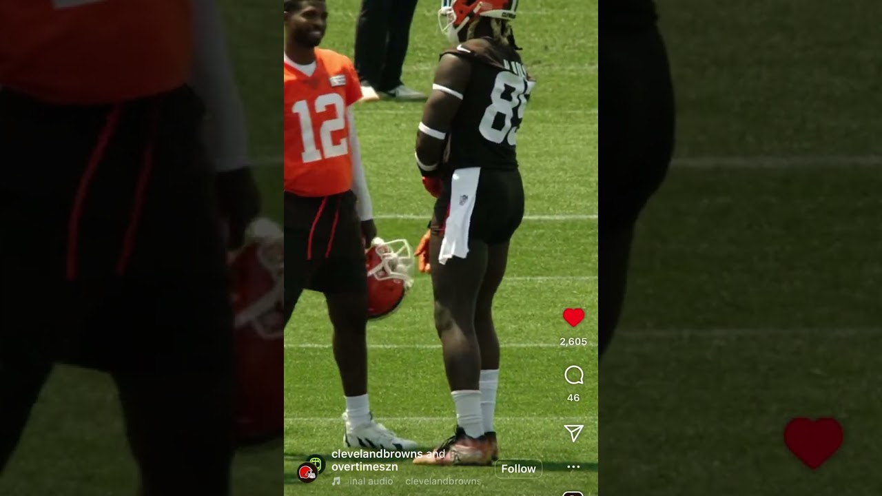 Sheduer Sanders Mic up with David Njoku #nfl #clevelandbrowns #sheduersanders #davidnjoku