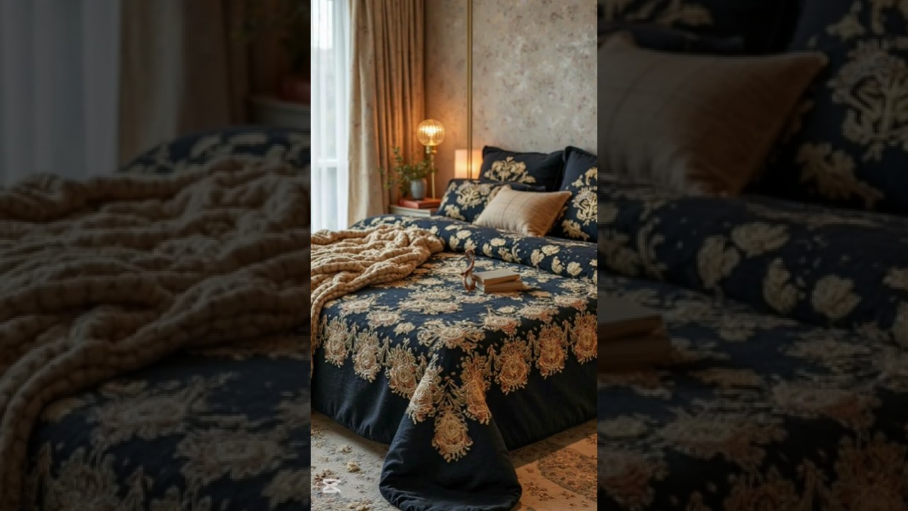 Handmade bed sheets design knitted with wool #crochet #knitted #bedsheetdesign