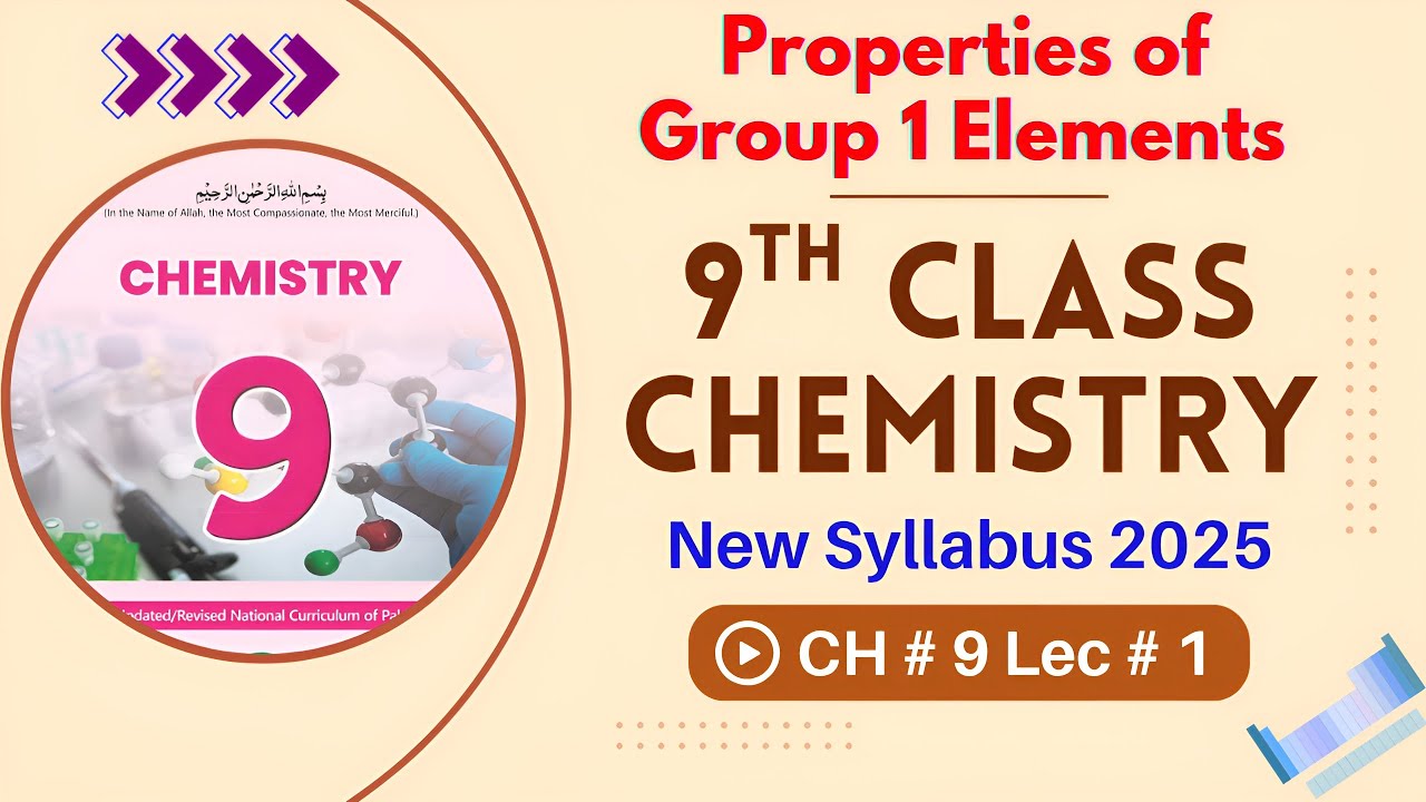Properties of Group 1 Elements Explained | Chapter 9 Lec 1 | 9th Class Chemistry | New Book 2025
