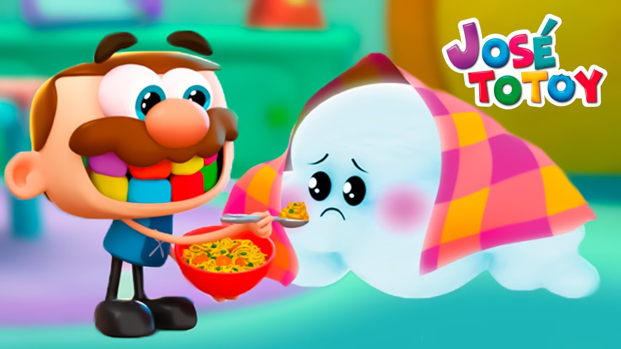 Cuentos Infantiles Totoy | Jos&eacute; Totoy En Nube Enferma En El D&iacute;a de Lluvia!!! En Espa&ntilde;ol