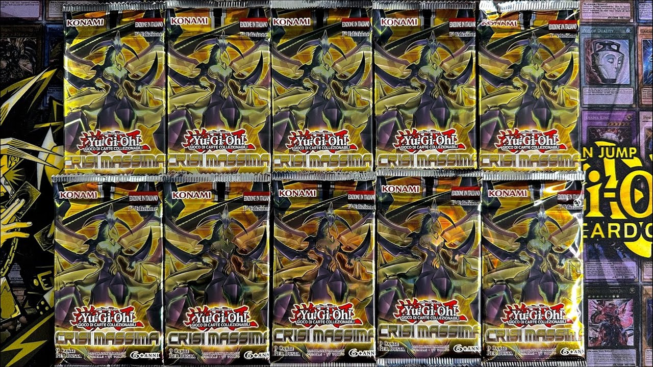 Apro 10 Bustine di CRISI MASSIMA Yu-Gi-Oh! Dal 2017, in cerca di Rare Segrete come Ash Blossom!