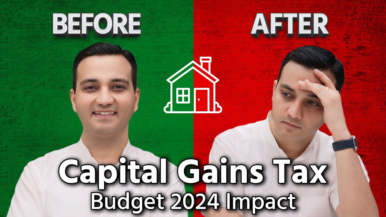 Capital Gains Tax on Sale of Property 🏠 Calculation - Budget 2024 Impact Without Indexation Benefit