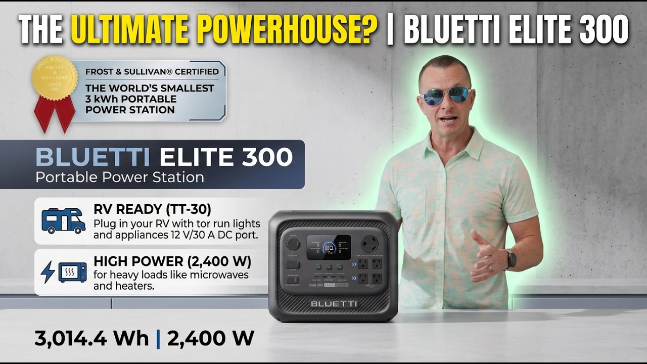 Сможет ли BLUETTI Elite 300 ДЕЙСТВИТЕЛЬНО зарядить гольф-кар? Реальный тест вне сети в студии D!