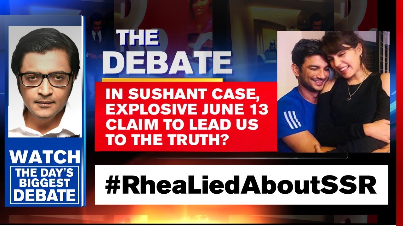 In Sushant Case, Explosive June 13 Claim To Lead Us To The Truth? | Arnab Goswami Debates