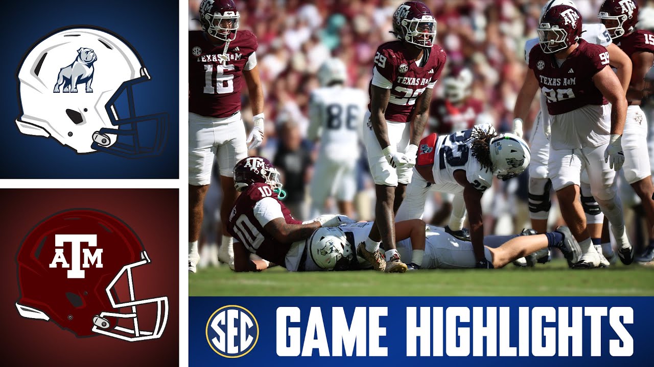 Samford Bulldogs at No. 3 Texas A&M Aggies | Game Highlights | 2025 SEC Football