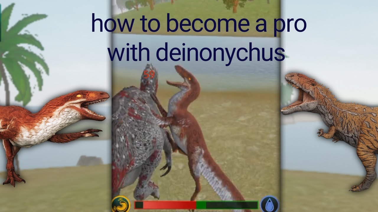 How to become a professional with deinonychus in The Cursed Dinosaur Isle!!!