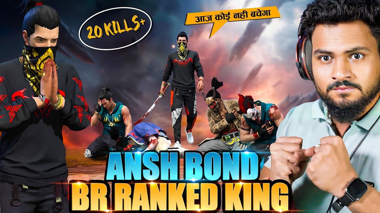 Finally Ansh Bond Make New Peak World Record On Live 😱 आजा Noob Ansh BR Rank में !! 😤