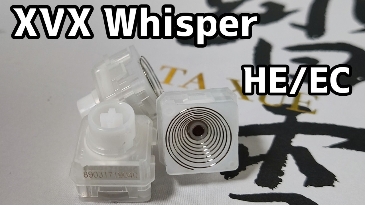 磁気キーボードでタイピング感を求める方に XVX Whisper HE/EC