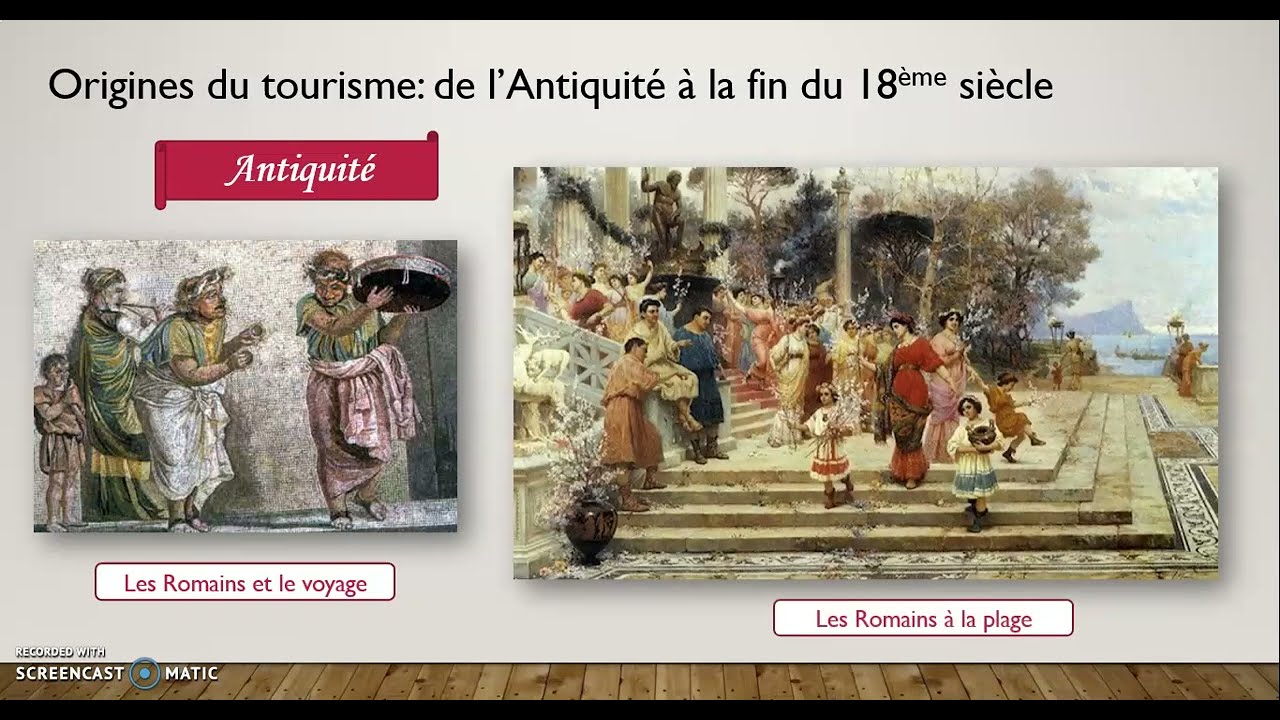 1.1.2. CADRE TOURISTIQUE - Un bref aperçu de l'histoire du tourisme.