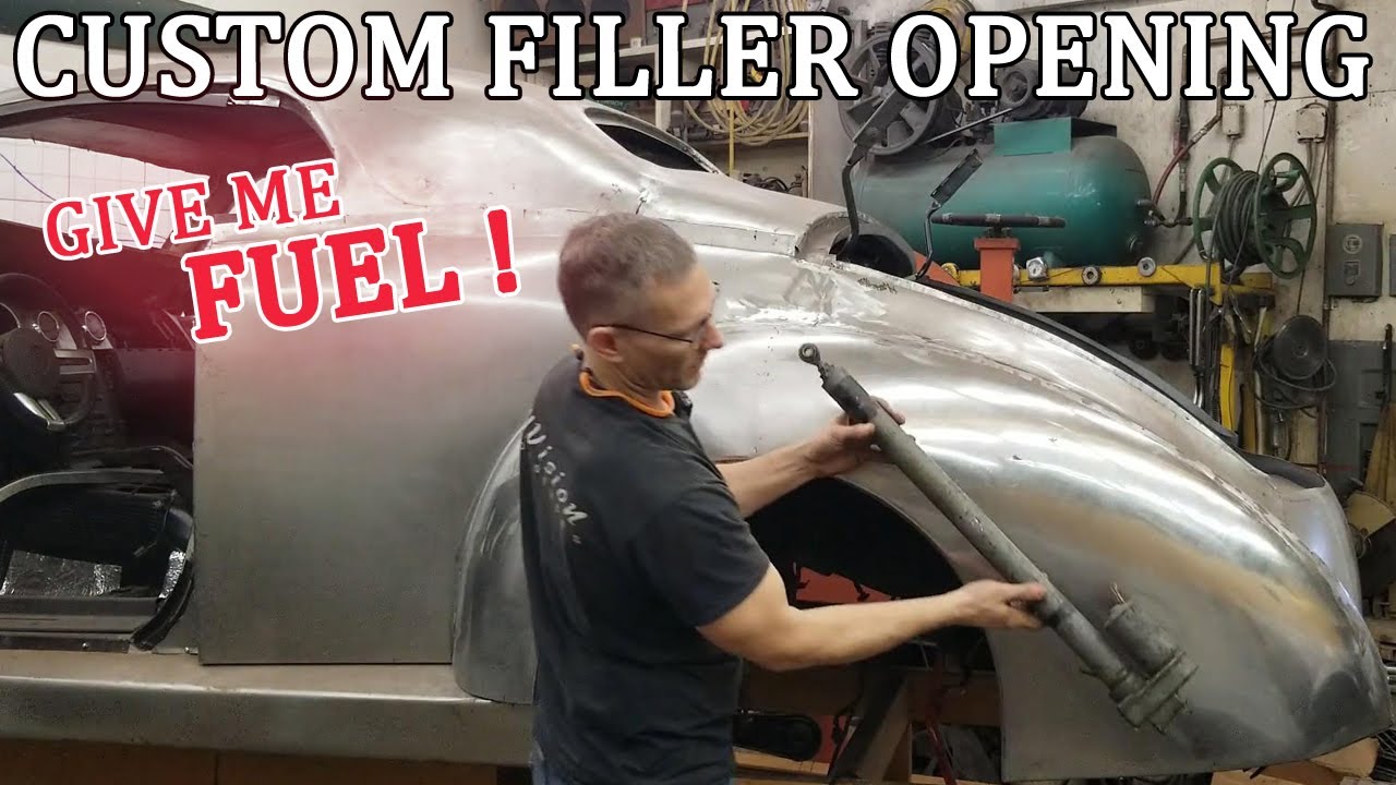 Creating a CUSTOM Gas FILLER Opening - Ep.46 | 1940 Ford Inspired Hardtop Coupe Build